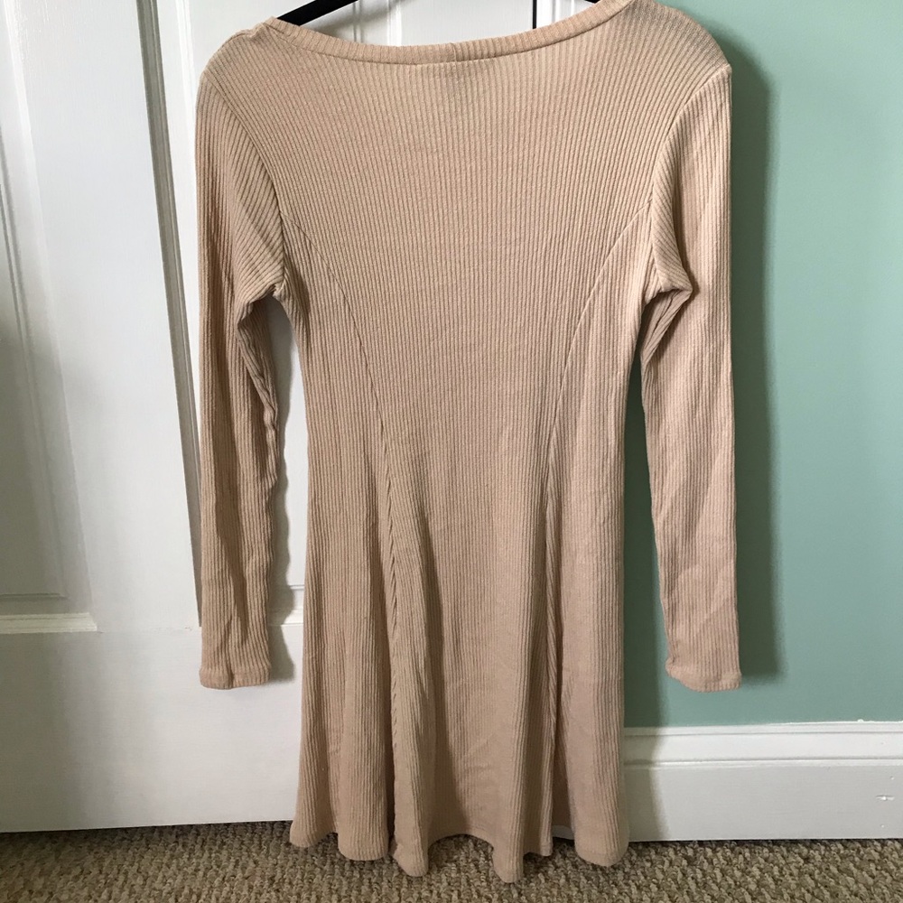 Forever 21 Tan Ribbed Dress - Picture 2 of 5